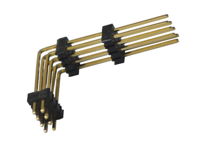 Ο Μαύρος 8 συνδετήρας 1.27mm επιγραφών καρφιτσών πλαστικό τρίτου τύπου σωστής γωνίας υπόλοιπου κόσμου δύο