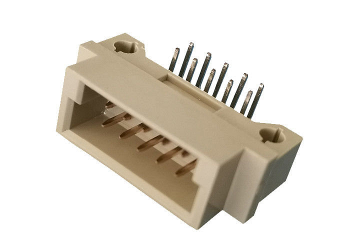 Θηλυκή ευθεία επιγραφή DIN 41612 καρφιτσών 2x5 διπλός υπόλοιπος κόσμος 180 Degre για τον πίνακα PCB
