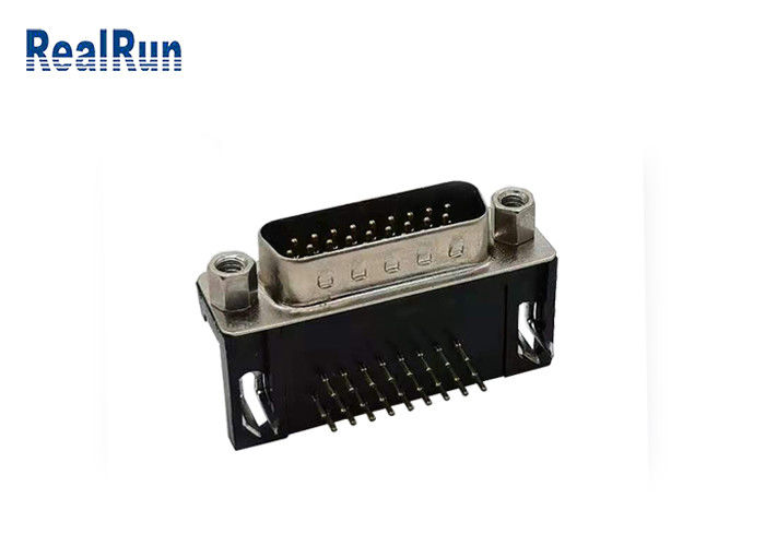 Συνδετήρας PCB VGA υπόλοιπου κόσμου συνδετήρων R/A 3 τύπων Δ καρφιτσών επένδυσης HDR 26 κασσίτερου