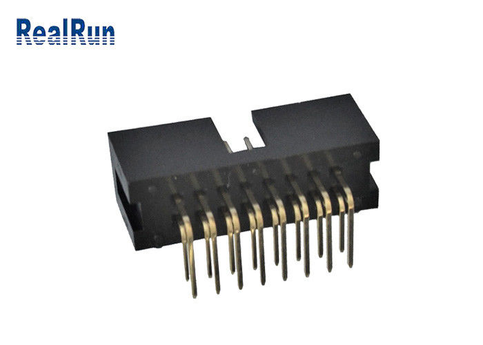 αρσενικός συνδετήρας βουλωμάτων PCB 2.54mm IDC αρσενική επιγραφή κιβωτίων 9.0mm ύψους