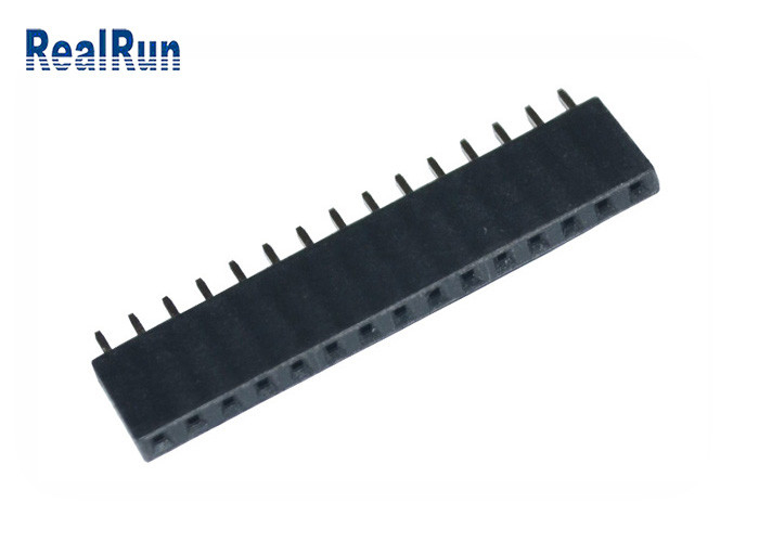 PA6T θηλυκή πίσσα συνδετήρων 15P 2.54mm επιγραφών PCB εμβύθισης κατ' ευθείαν για VCD