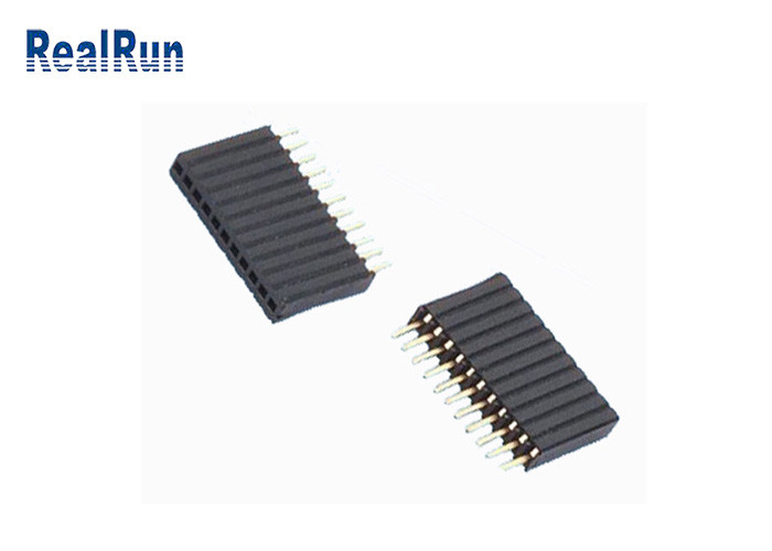 Θηλυκός συνδετήρας 1×11P επιγραφών PCB συνδετήρων LCP PBT επιγραφών 500VDC PA9T