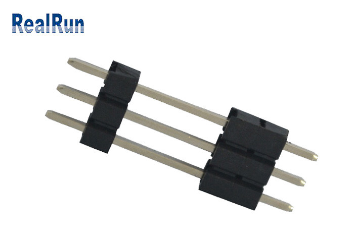 PA6T επιγραφή 3 καρφίτσα 3A καρφιτσών PCB ορείχαλκου ευθύς ενιαίος συνδετήρας επιγραφών υπόλοιπου κόσμου 180 βαθμού