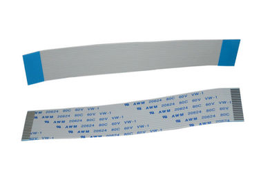 Προσαρμοσμένο επίπεδο καλώδιο 1.0mm 18 καρφιτσών FPC ένα καλυμμένο υλικό επαφών τύπων κασσίτερος