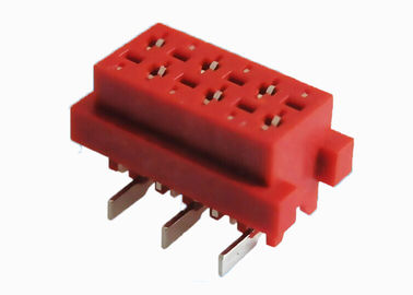 Θηλυκό καλώδιο επιγραφών IDC Connector1.27mm για να επιβιβαστεί στον τύπο καλωδίων Τύπου 6 καρφιτσών